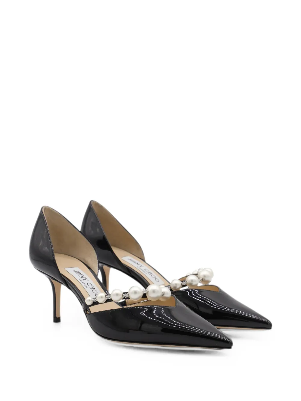 Jimmy Choo Aurelie pearl-embellished pumps Zwart