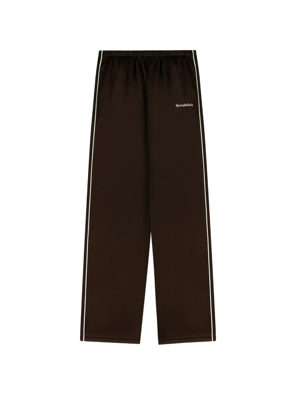 Sporty & Rich serif-logo side-stripe track pants - Braun