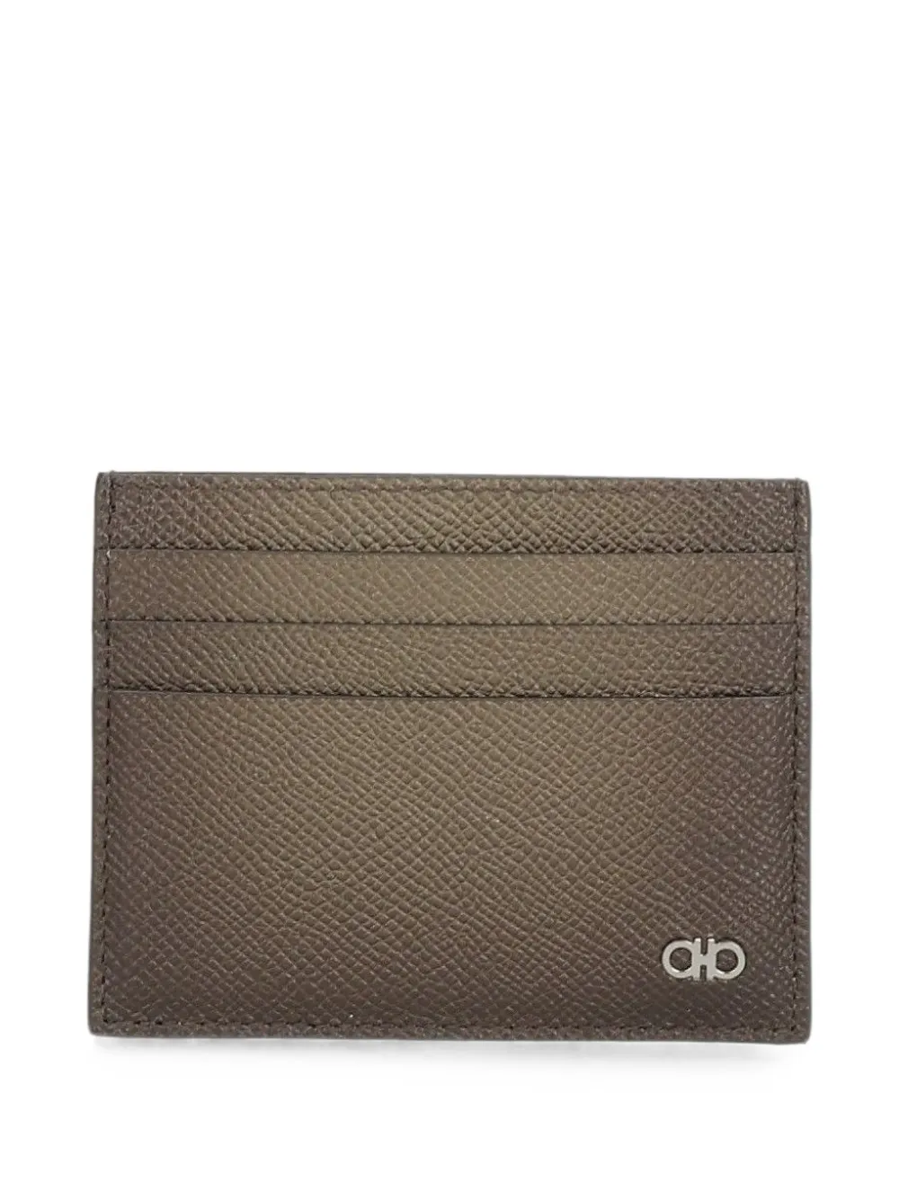 Ferragamo Gancio-plaque card holder - Marrone