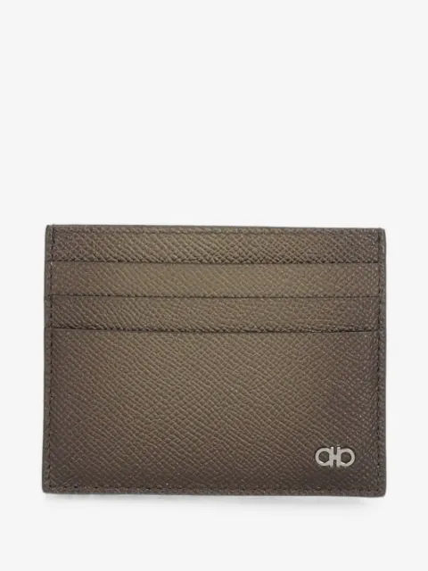 Ferragamo Gancio-plaque card holder