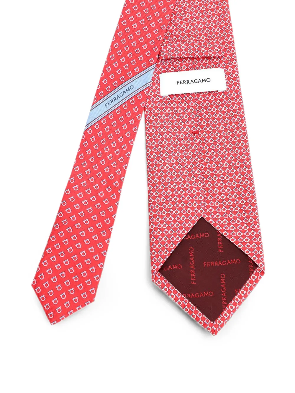 Ferragamo Puntige stropdas Rood