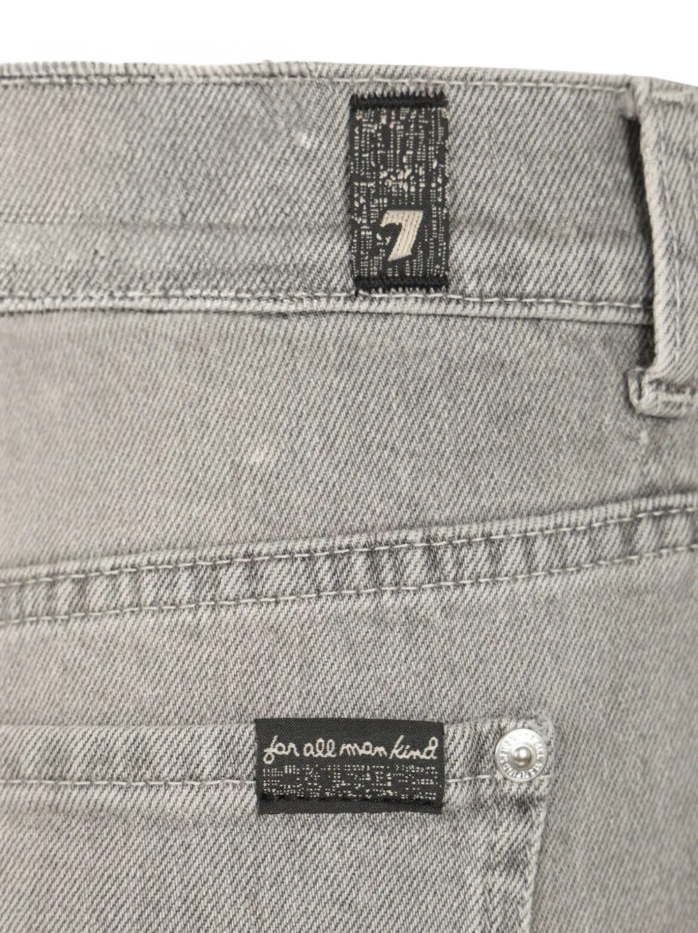 7 For All Mankind Tess jeans met wijde pijpen Grijs