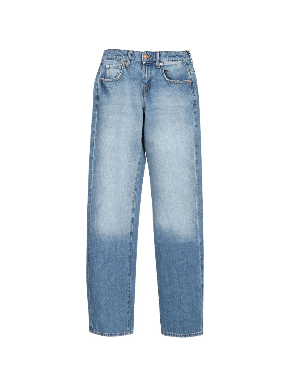 7 For All Mankind Low Straight distressed jeans - Blu