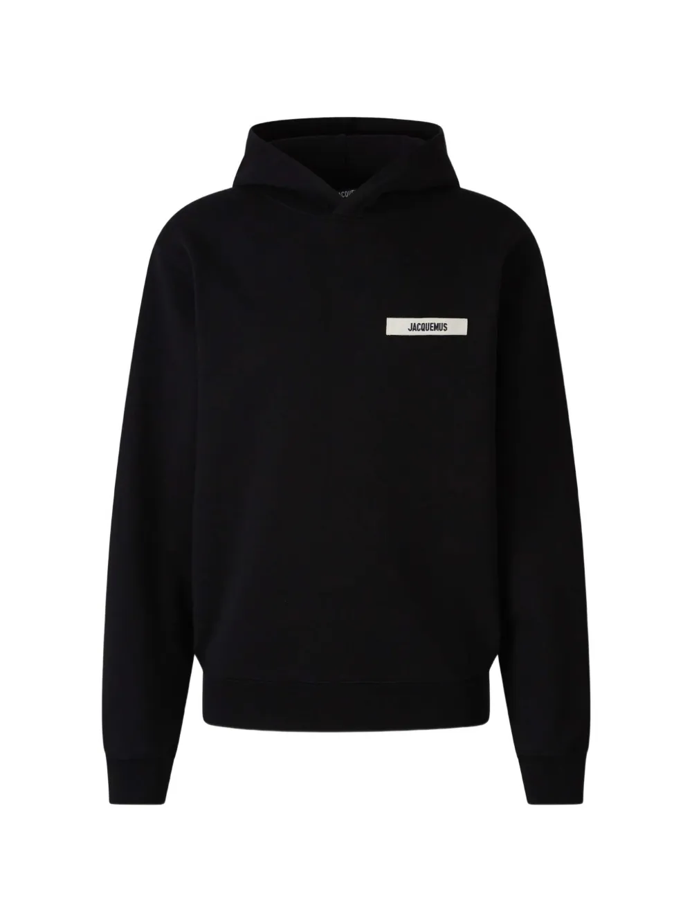 Jacquemus Le Hoodie met korrelige structuur Zwart