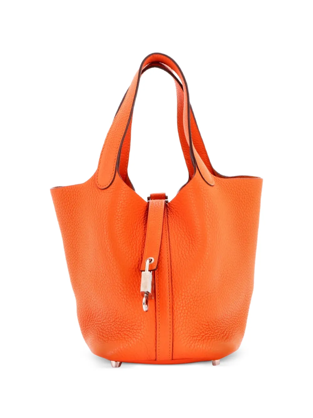 Hermès Pre-Owned Picotin Lock Bag Clemence PM bucket bag - Orange