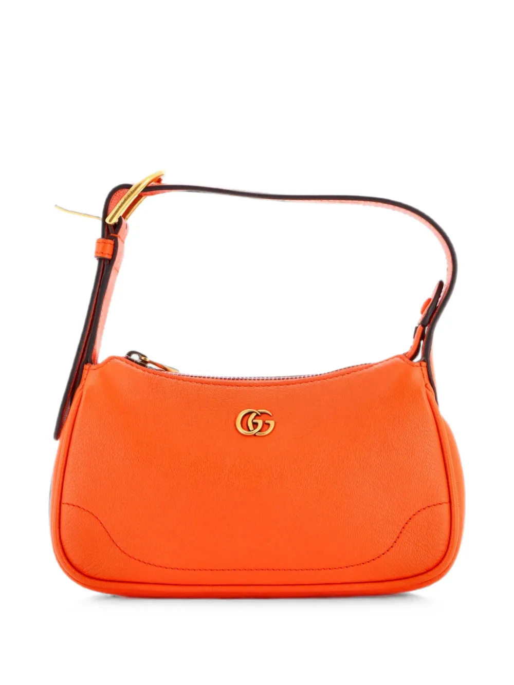 Gucci Pre-Owned Aphrodite Leather Mini shoulder bag - Arancione