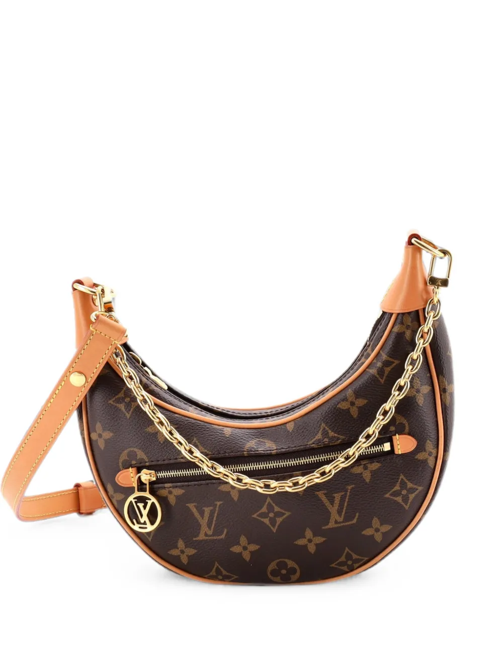 Louis Vuitton Pre-Owned Looping NM Handbag Monogram Canvas shoulder bag - Marrone
