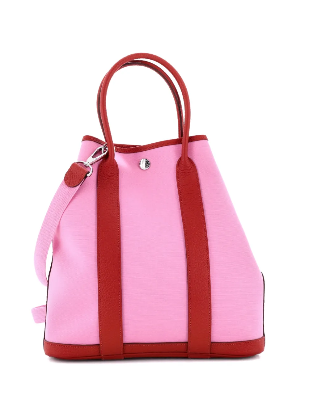 Hermès Pre-Owned sac cabas Garden File Toile and Leather 28 - Rose Hermès Pre-Owned sac cabas Garden File Toile and Leather 28 - Rose