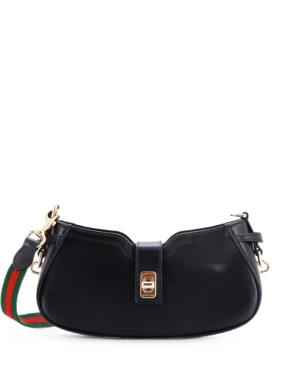 Gucci Pre-Owned Moon Side Leather Mini shoulder bag - Nero