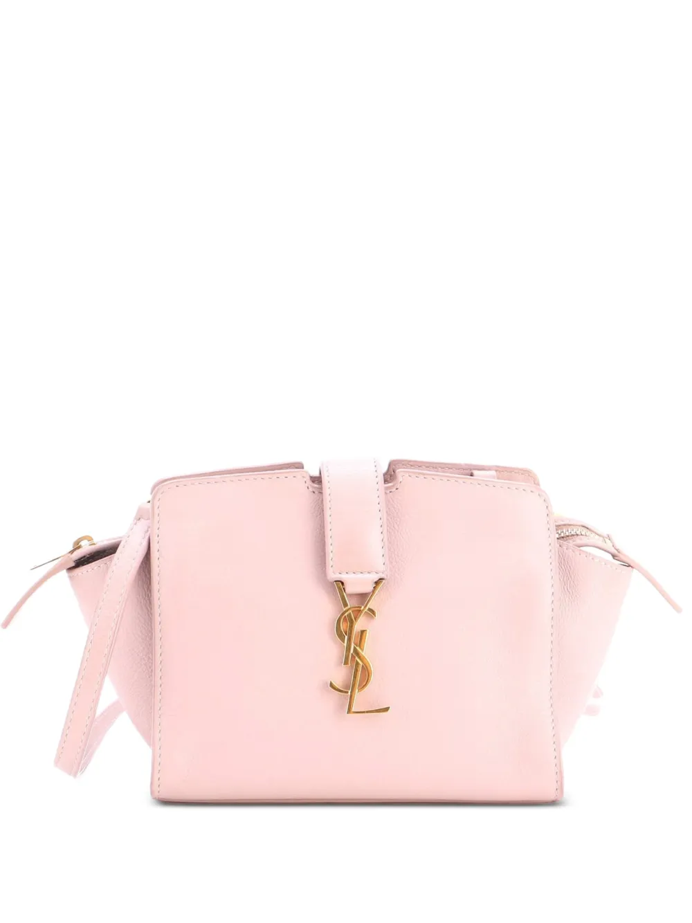 Saint Laurent Pre-Owned Monogram Cabas Downtown Leather Toy crossbody bag - Rosa