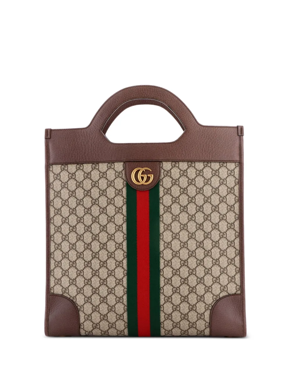 Gucci Pre-Owned Borsa tote Ophidia media con dettaglio cut-out - Marrone