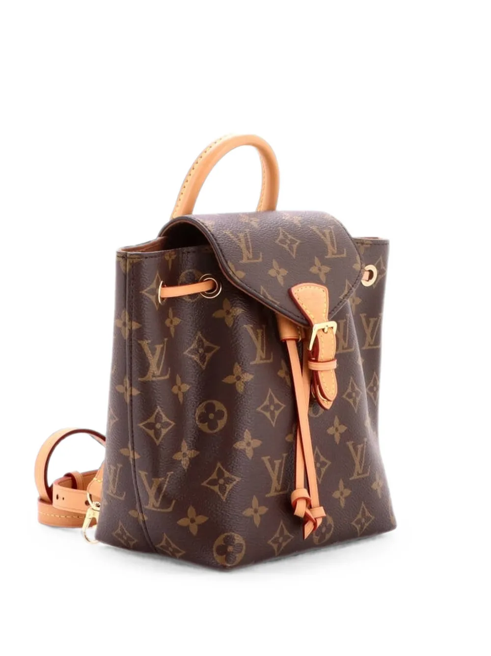 Louis Vuitton Pre-Owned Zaino Montsouris NM BB in tela con monogramma - Marrone