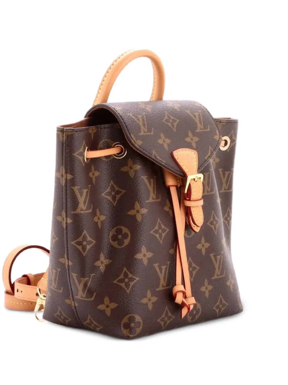 Louis Vuitton Pre-Owned Zaino Montsouris NM BB in tela con monogramma - Marrone
