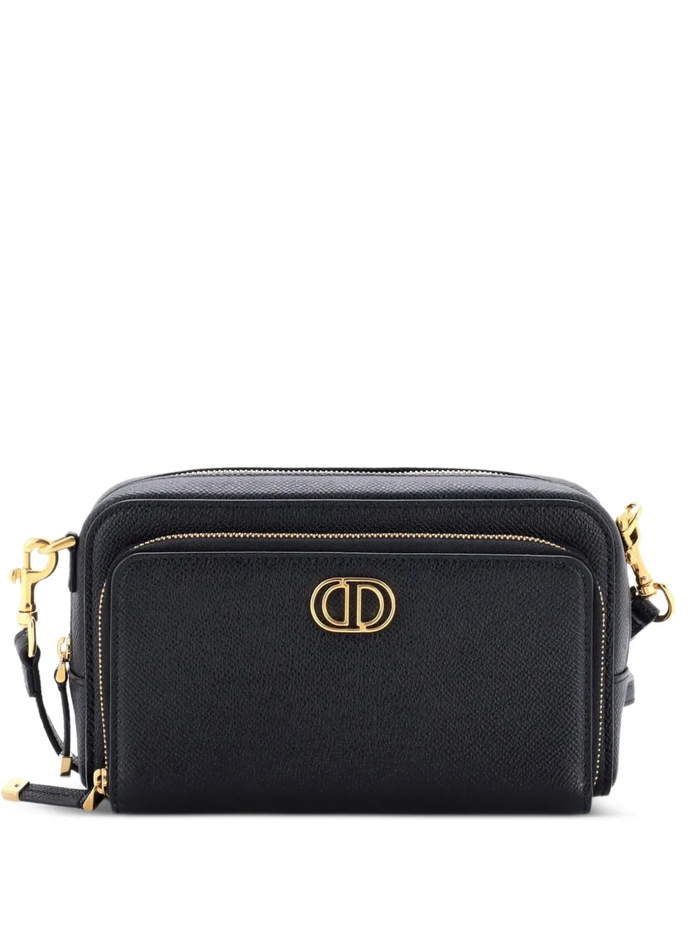 Christian Dior Pre-Owned Caro Double Pouch Leather crossbody bag - Nero