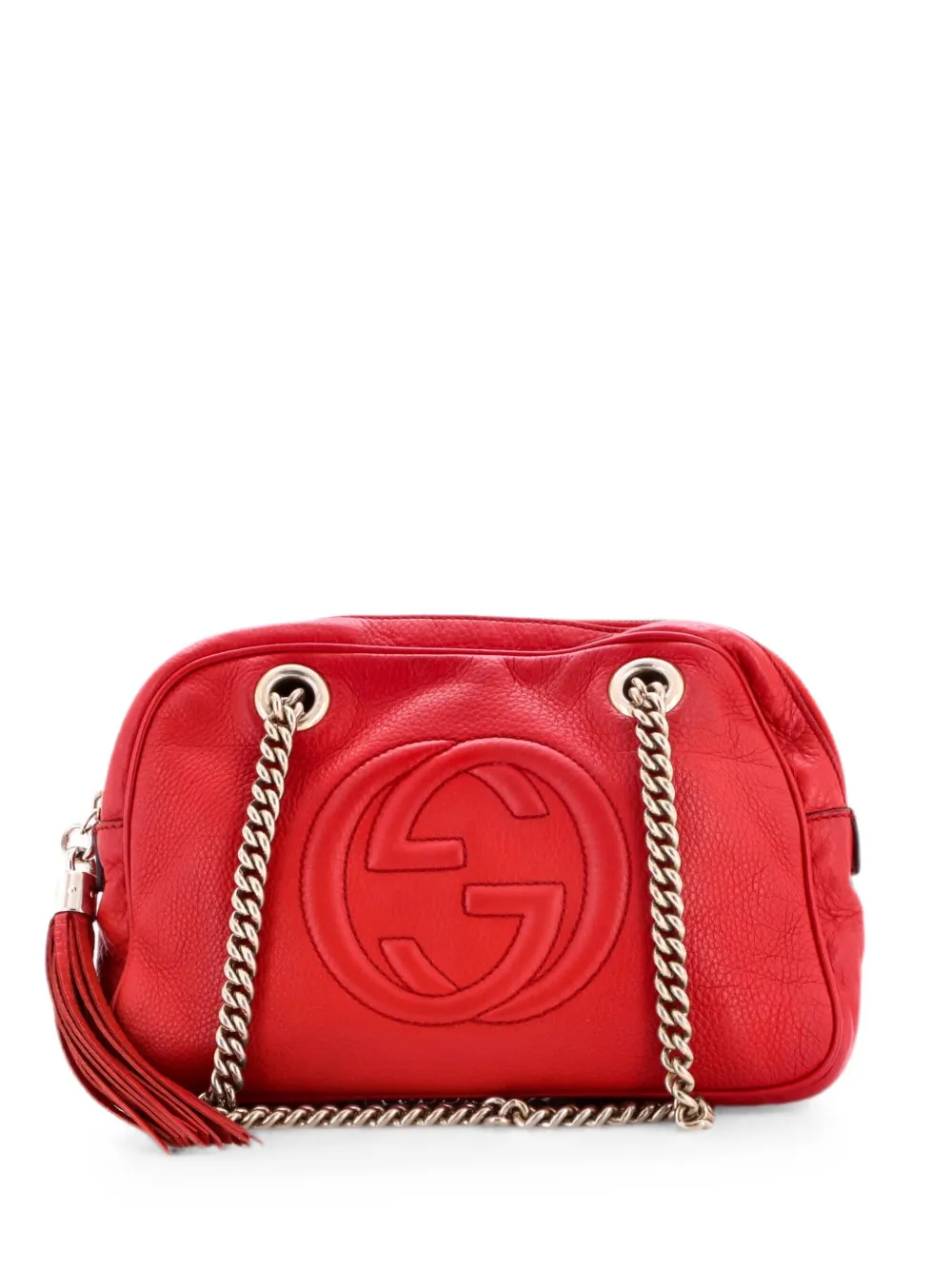 Gucci Pre-Owned Soho Chain Zip Leather Small shoulder bag - Rosso