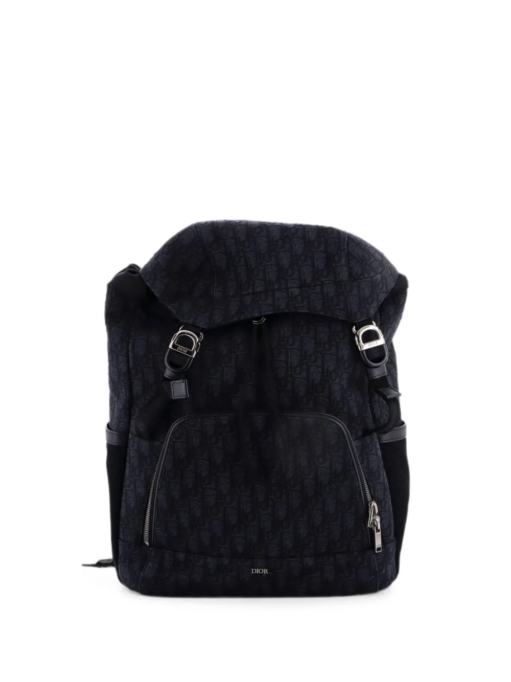 Christian Dior Pre-Owned Dior 8 Oblique Jacquard backpack - Nero