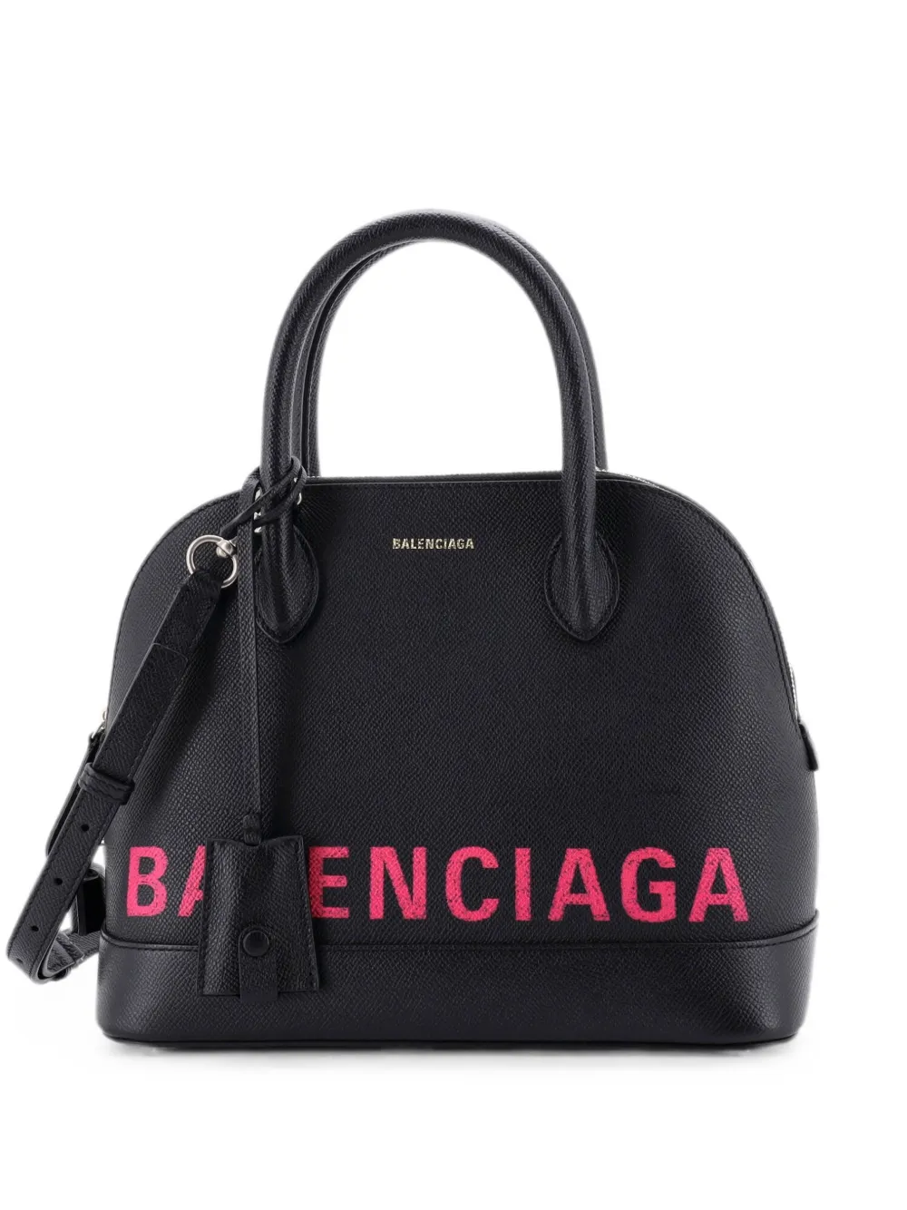 Balenciaga Pre-Owned Logo Ville Bag Leather Small satchel - Nero