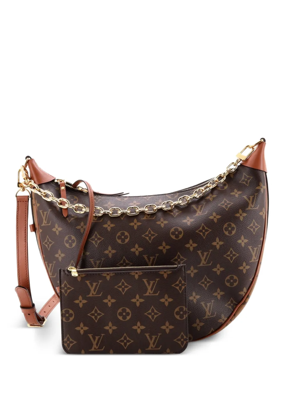 Louis Vuitton Pre-Owned Loop Reverse Monogram Canvas-Tasche - Braun