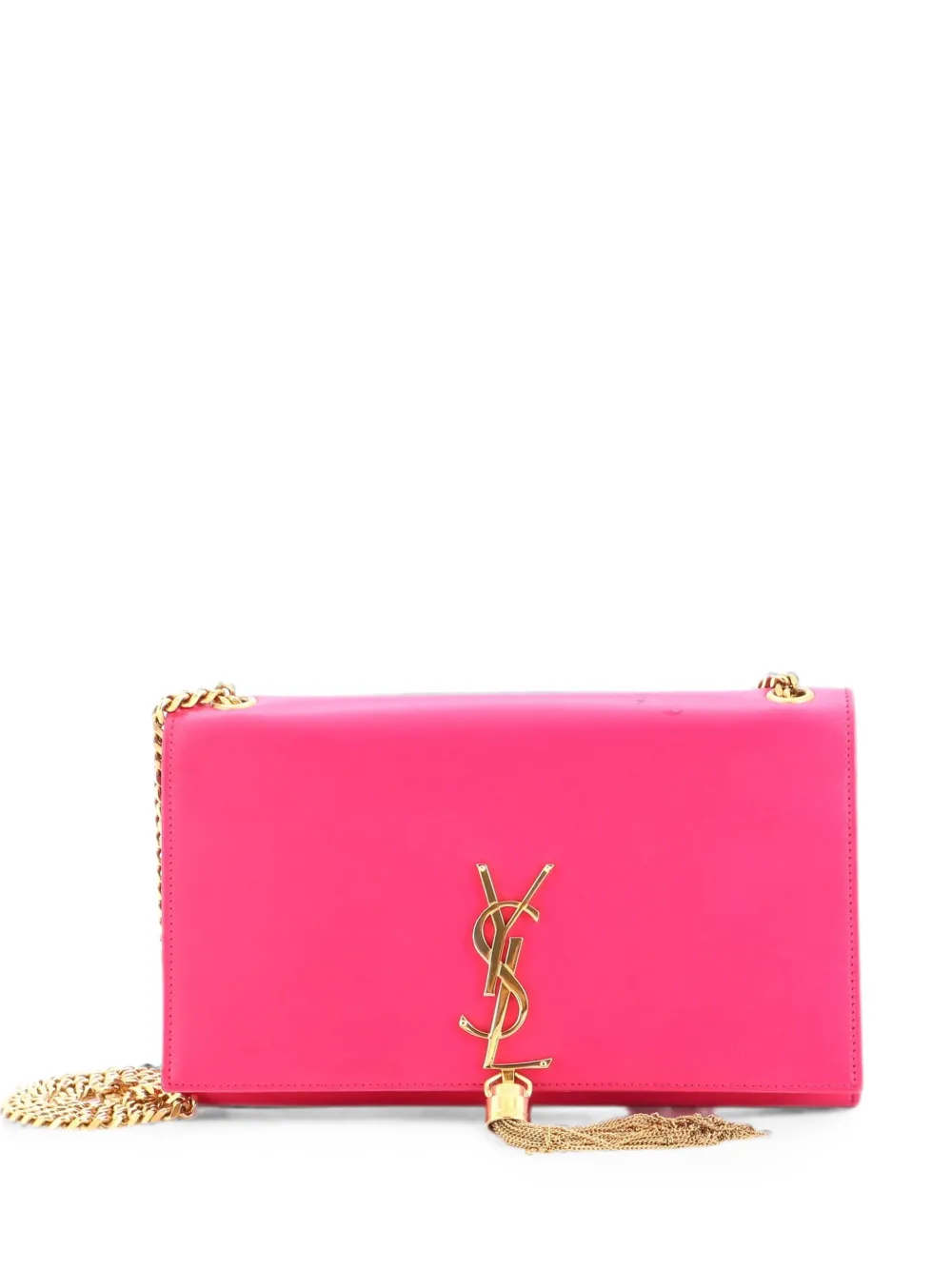 Saint Laurent Pre-Owned Borsa a tracolla Classic Monogram media in pelle con nappa - Rosa