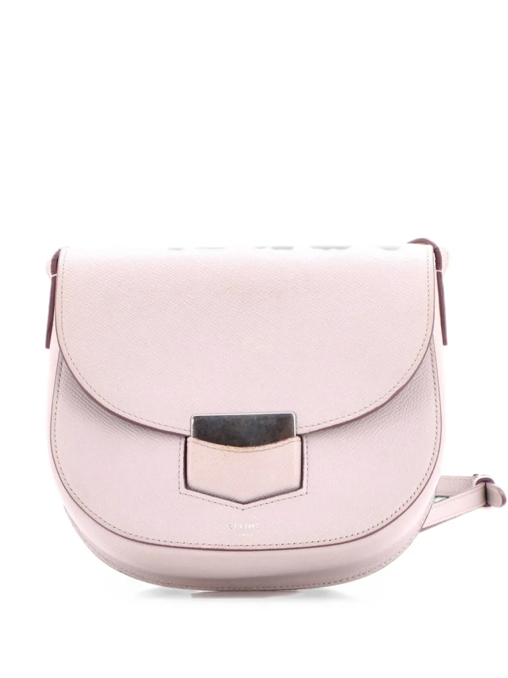 Celine Pre-Owned Trotteur Grainy Leather Small crossbody bag - Grigio