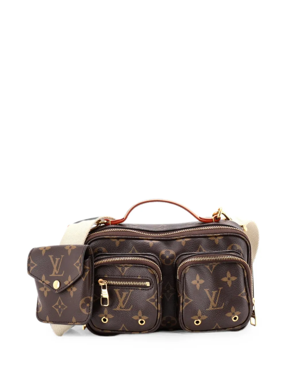 Louis Vuitton Pre-Owned Utility Monogram Canvas crossbody bag - Braun