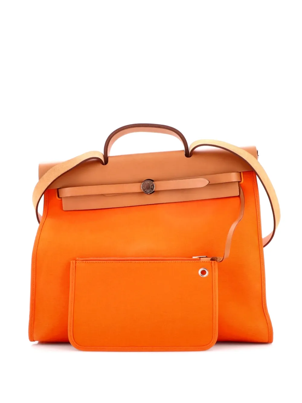 Hermès Pre-Owned Herbag Zip Toile Satchel-Tasche 39cm - Orange