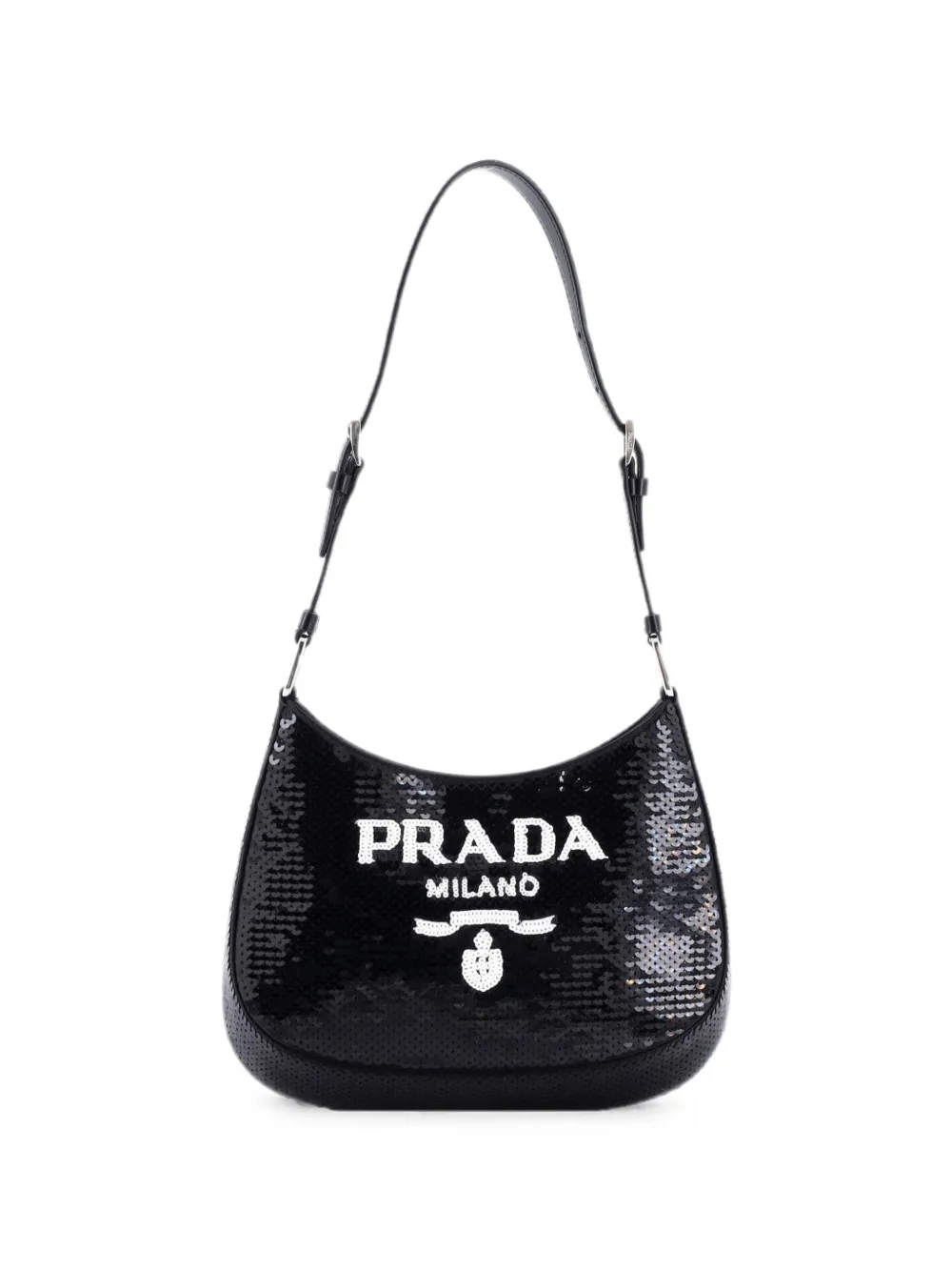 Prada Pre-Owned Cleo Sequins Small shoulder bag - Nero