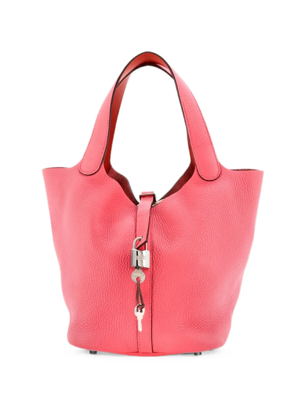 Hermès Pre-Owned Eclat Picotin Lock Bag Clemence MM bucket bag - Rosa