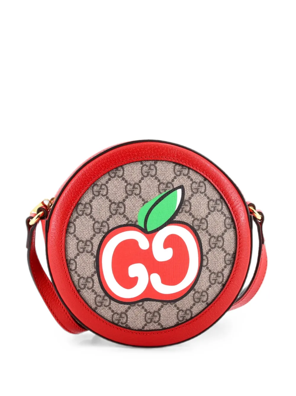 Gucci Pre-Owned Borsa a tracolla Ophidia mini tonda in tela cerata GG - Marrone