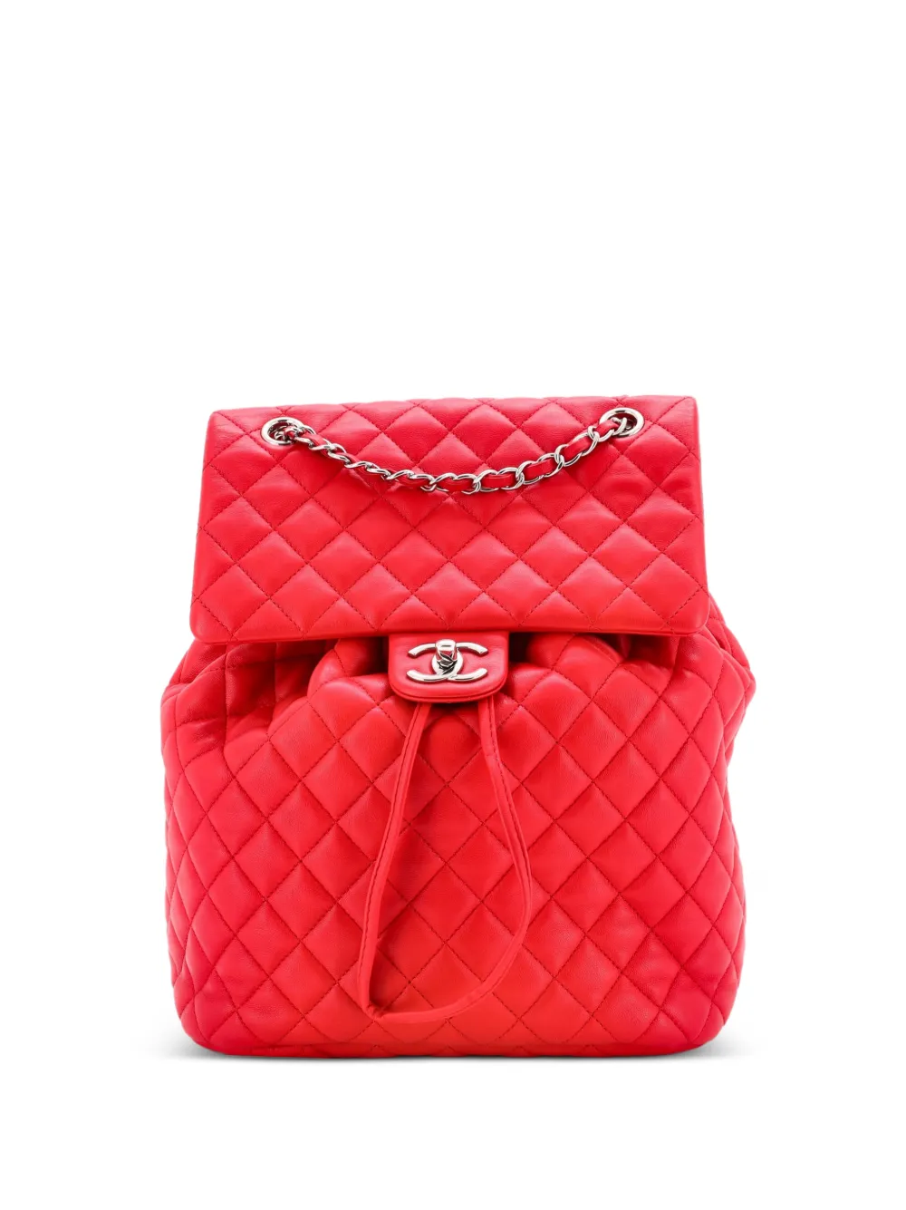 CHANEL Pre-Owned Großer Urban Spirit Rucksack mit Steppung - Rot