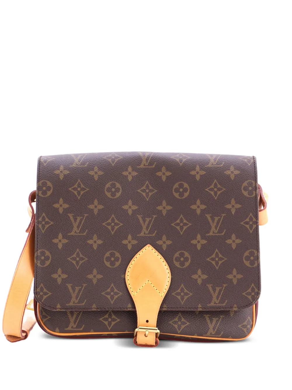 Louis Vuitton Pre-Owned Borsa a tracolla Cartouchiere GM in tela con monogramma - Marrone