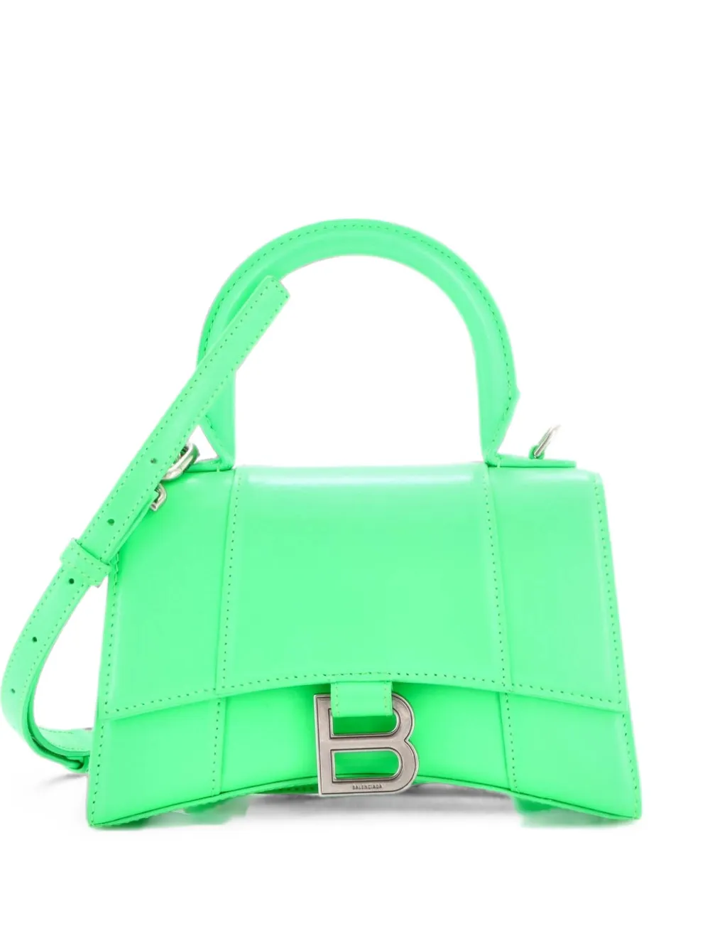 Balenciaga Pre-Owned Hourglass Top Handle Bag Leather XS crossbody bag - Verde