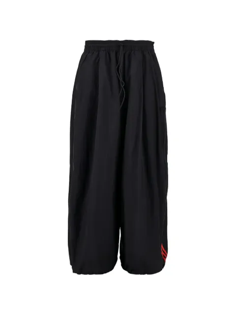 Y-3 logo-print drawstring-waist trousers