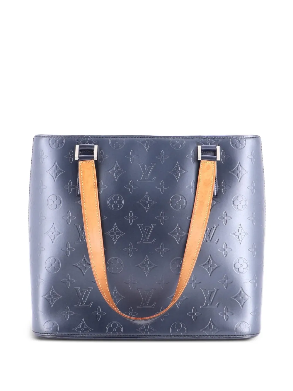 Louis Vuitton Pre-Owned Mat Stockton Monogram Vernis-Tote Bag - Blau