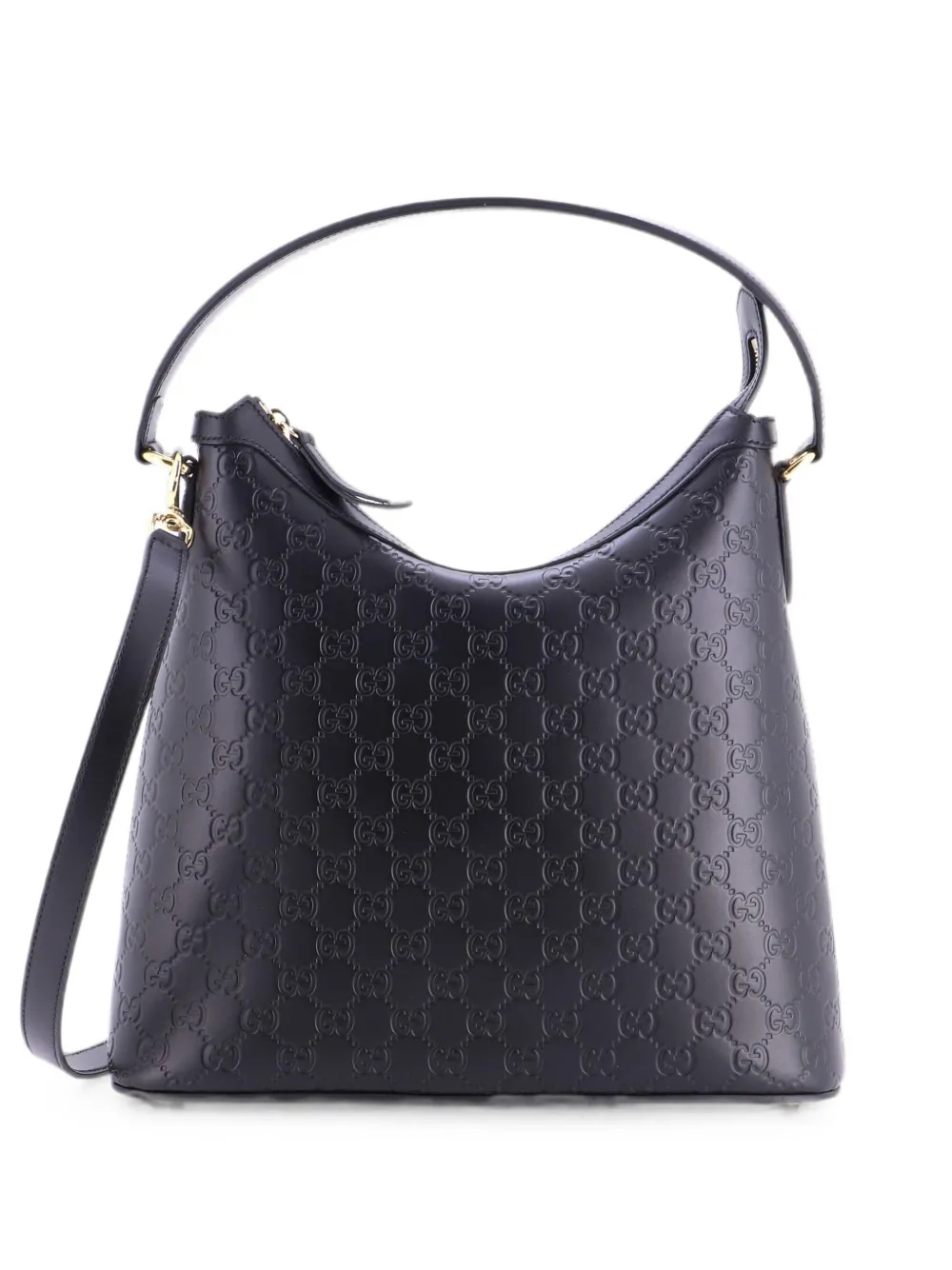 Gucci Pre-Owned Linea A Guccissima Leather hobo bag - Nero