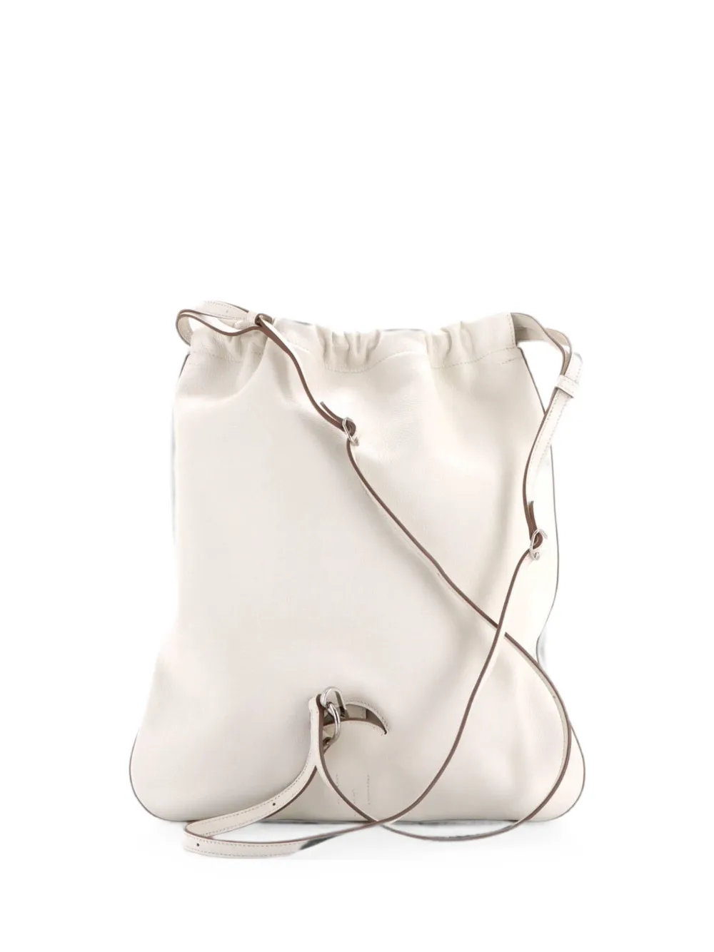 Pre-owned Hermes Bridado Evercolor Backpack In Neutral