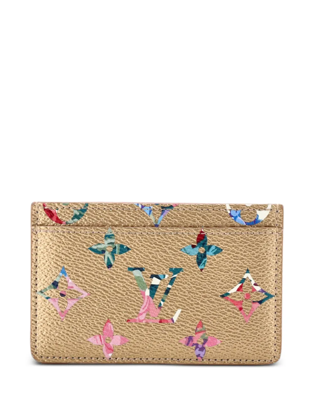 Louis Vuitton Pre-Owned Portacarte Limited Edition Garden Monogram - Oro