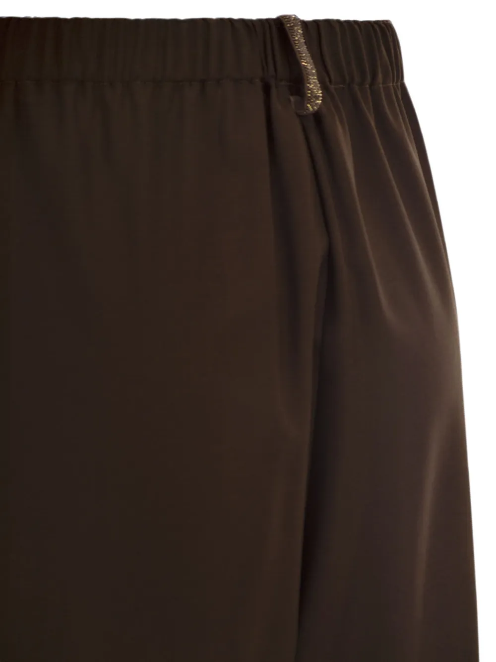 Fabiana Filippi Broek met elastische tailleband Bruin