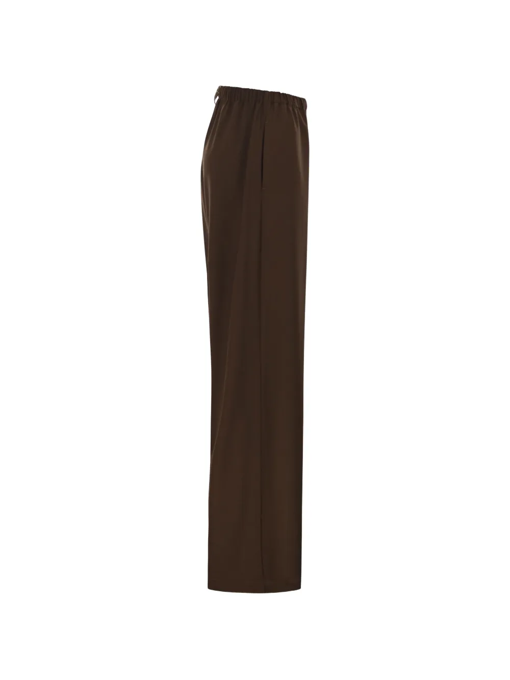 Fabiana Filippi wide-leg elasticated-waistband trousers - Marrone