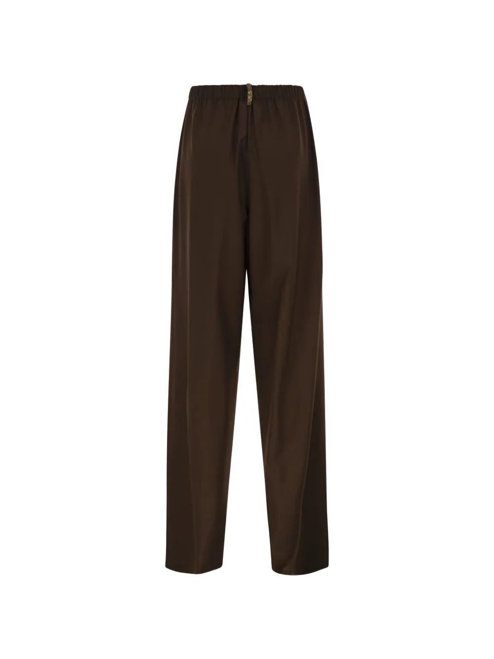 Fabiana Filippi Broek met elastische tailleband Bruin