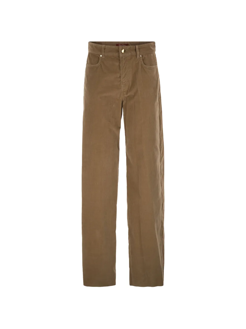 Max Mara stretch-corduroy straight-leg trousers - Braun
