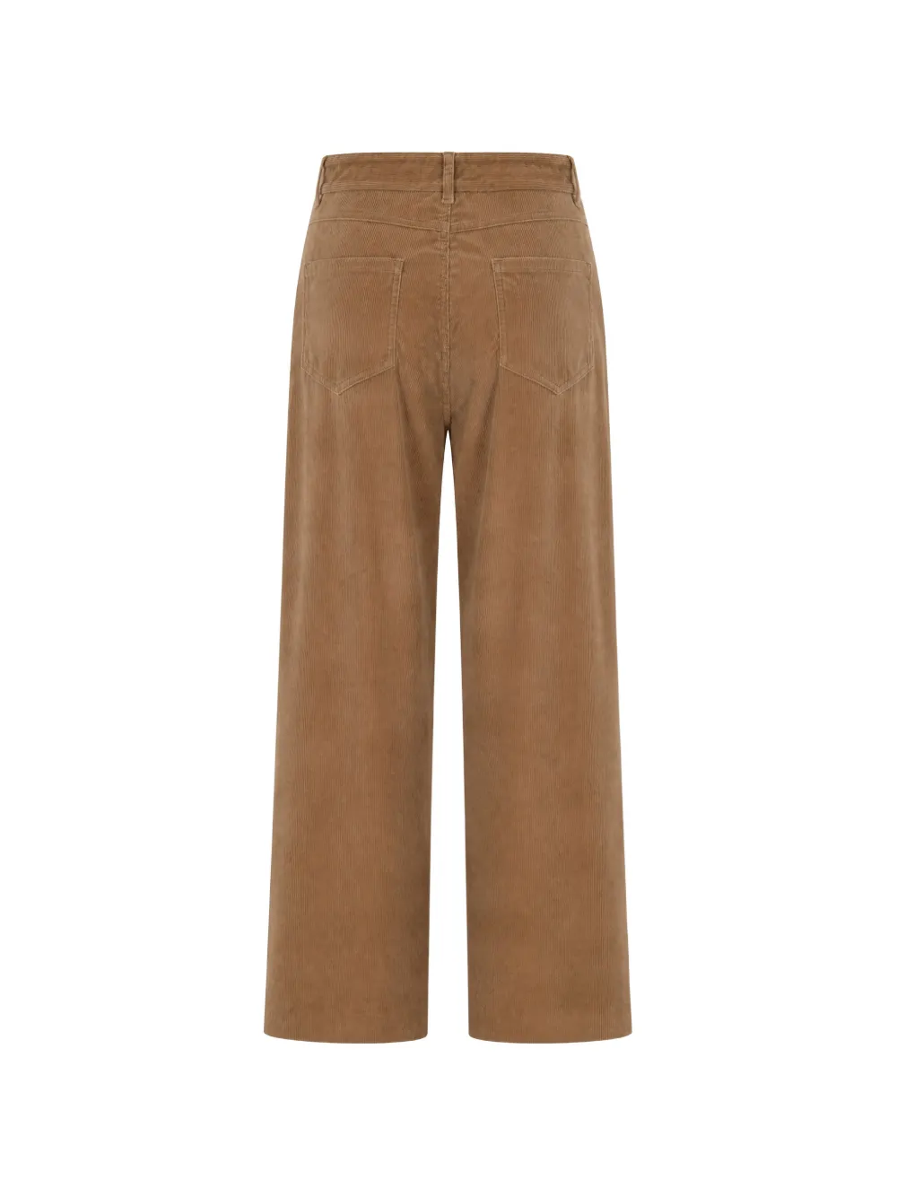 Max Mara Stretch ribfluwelen straight broek Bruin
