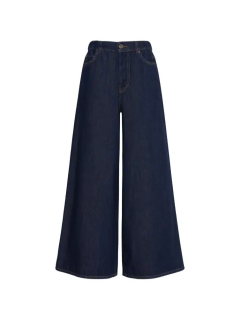 Weekend Max Mara elasticated-waist wide-leg jeans
