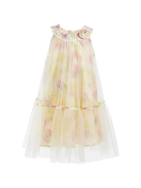 Mimi Tutu floral-print tulle dress