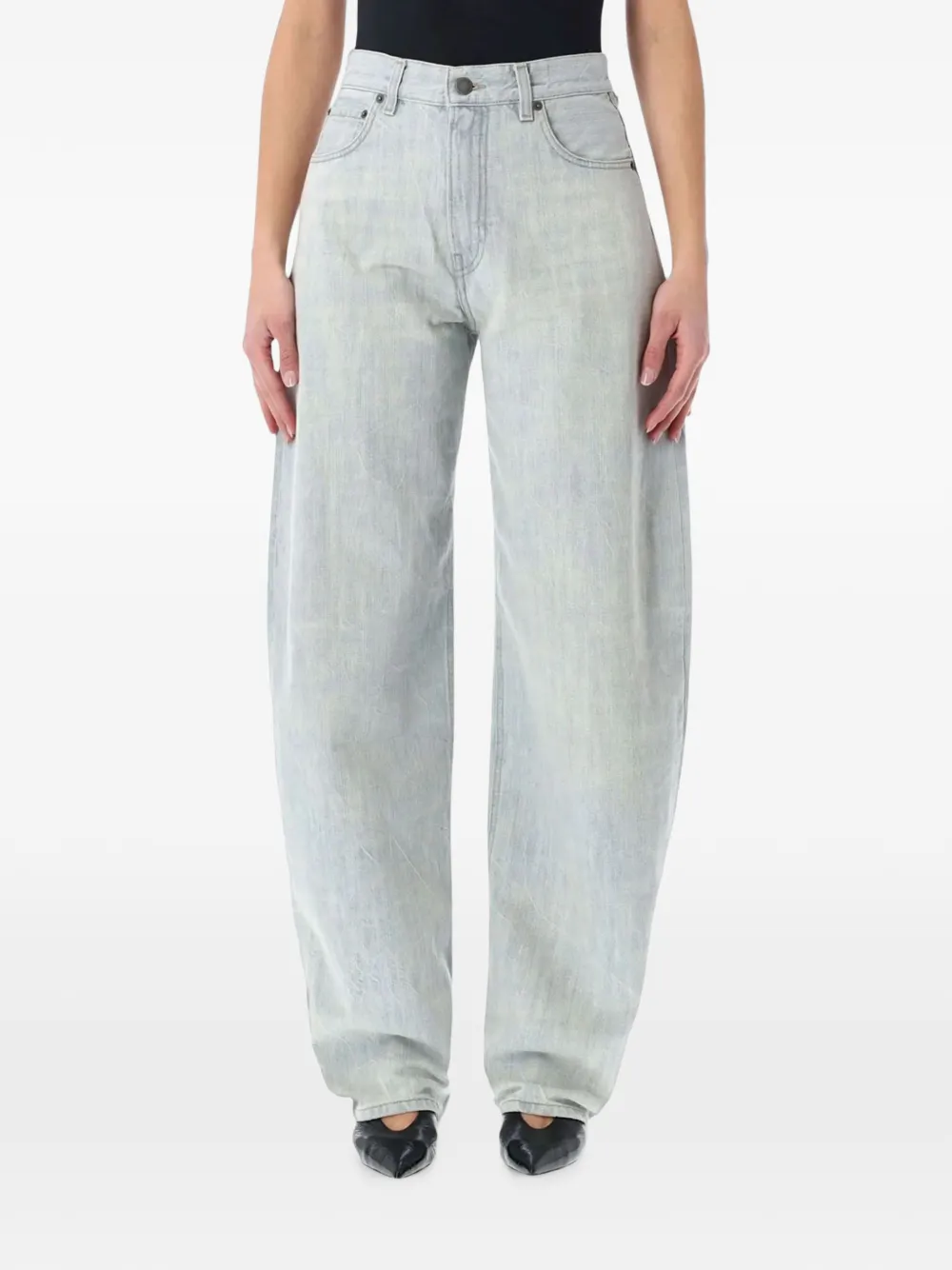 Haikure Bibi jeans met ronde pijpen Blauw