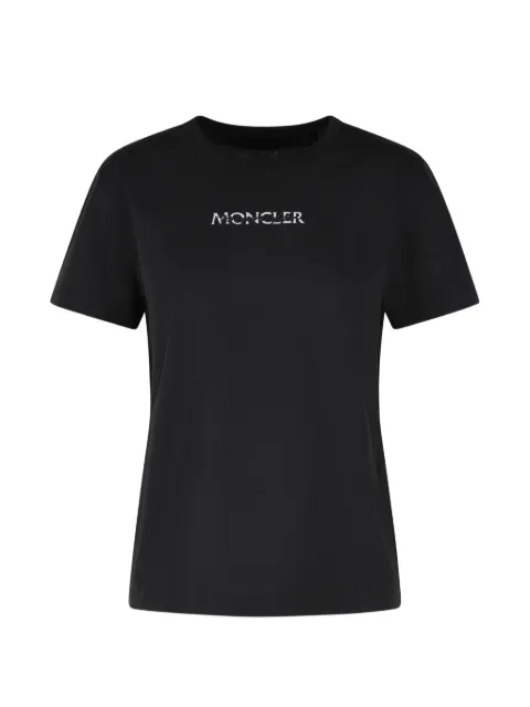Moncler logo-embroidered patch-detail T-shirt