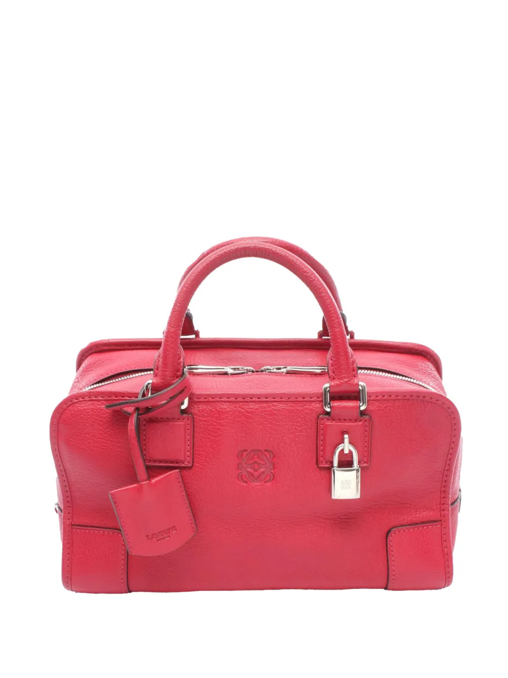 Loewe Pre-Owned 1990-2000 Leather Amazona 28 handbag - Rosso