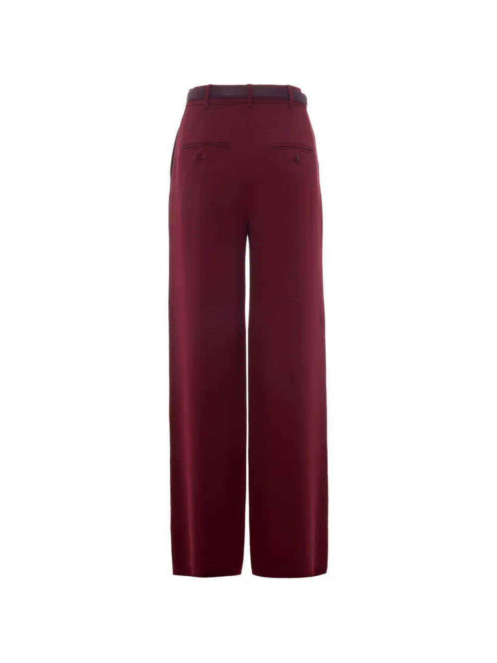 Max Mara Broek met wijde pijpen Rood