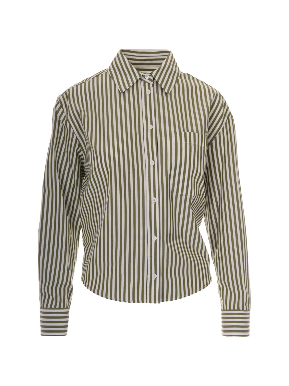 Max Mara striped cotton shirt - Grün