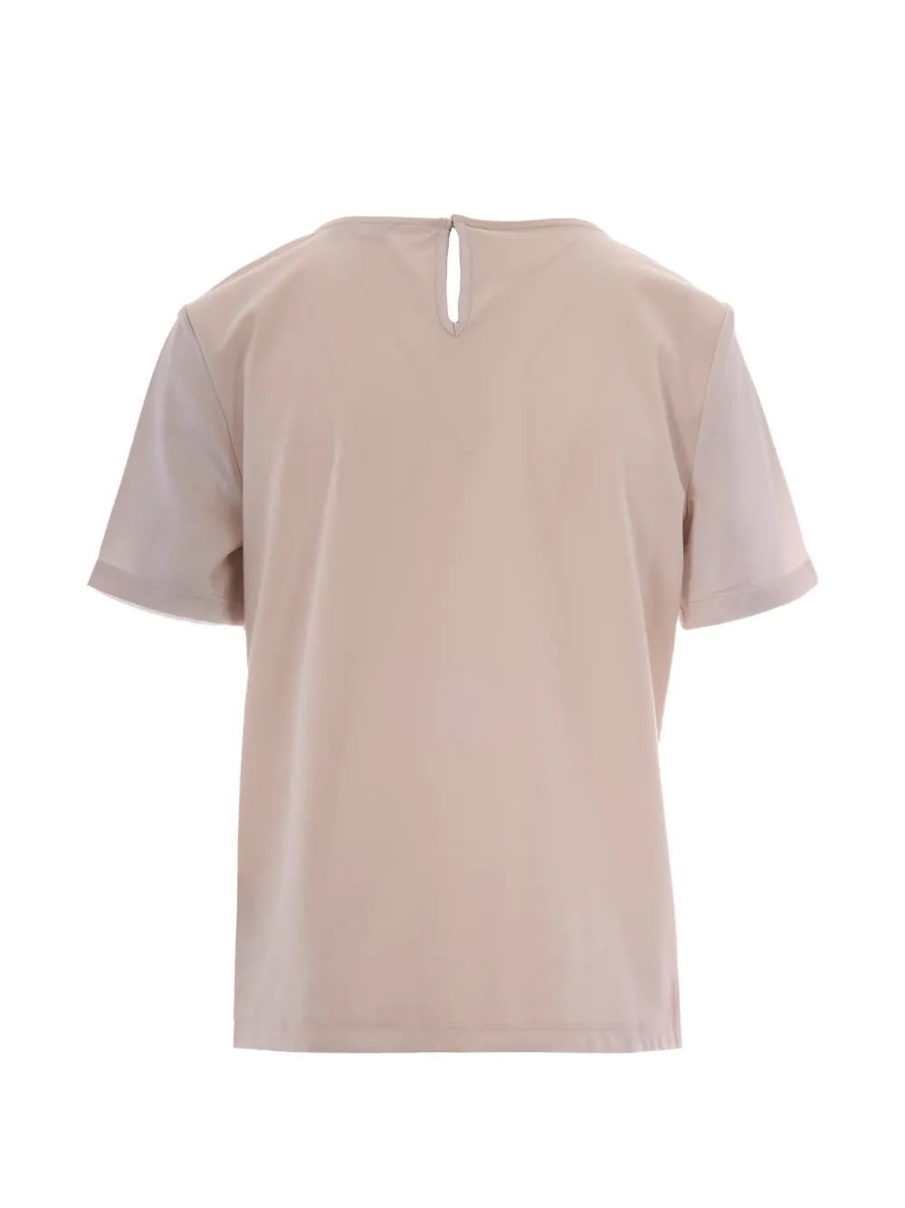 Weekend Max Mara Blouse met keyhole-detail Beige